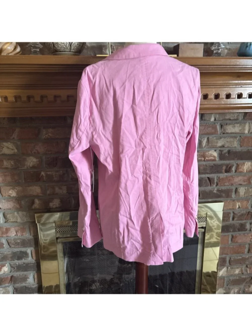 Lauren Conrad Linen Blend  Pink One Button Jacket Size Large NWT - Picture 3 of 7